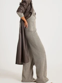 Texture Wide Leg Relaxed Bottoms*River Island Online