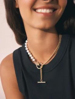 Chain and Bead Necklace*Rockett St George Hot