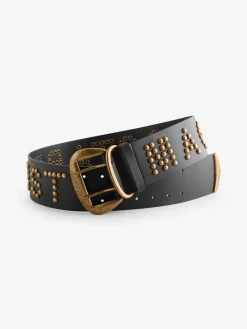 Leather Magic and Star Dust Chunky Studded Belt*Rockett St George Best