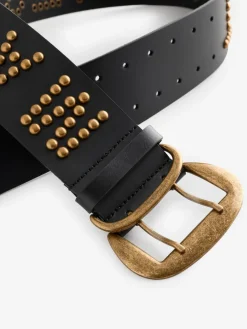 Leather Magic and Star Dust Chunky Studded Belt*Rockett St George Best