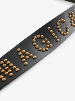 Leather Magic and Star Dust Chunky Studded Belt*Rockett St George Best