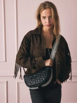 Quilted Cross-Body Bag with Star Strap*Rockett St George Clearance