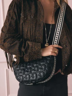 Quilted Cross-Body Bag with Star Strap*Rockett St George Clearance