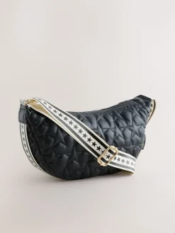 Quilted Cross-Body Bag with Star Strap*Rockett St George Clearance