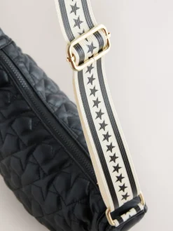 Quilted Cross-Body Bag with Star Strap*Rockett St George Clearance