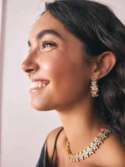 Sparkle Star Hoop Earrings*Rockett St George