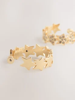 Sparkle Star Hoop Earrings*Rockett St George