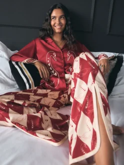 Textured Satin Button Through Pyjamas*Rockett St George New