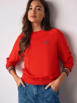 Rode kers - Soft Touch Ronde hals Katoen Rijke Trui*Next Outlet