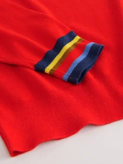 Rode kers - Soft Touch Ronde hals Katoen Rijke Trui*Next Outlet