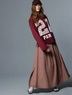 - Drop Waist Gingham Maxi Skirt*Next Sale