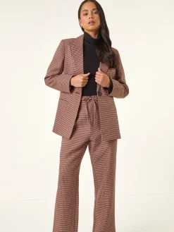 Petite Houndstooth Blazer*Roman New