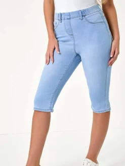 stretchy knielange pedal pusher shorts*Roman Discount