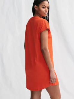 - 100% katoenen mini-jurk met V-hals en kapmouwtjes*Next Sale