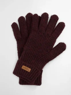 Rood - ® Pendle Knitted Gloves*Barbour New