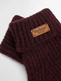 Rood - ® Pendle Knitted Gloves*Barbour New