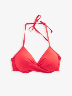 Rood - Bikinibeugeltop met vulling en lage decolleté*Next Hot