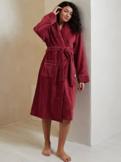 Rood - 100% Cotton Towelling Dressing Gown*Chelsea Peers Hot