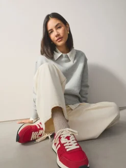 - Forever Comfort® Leather Jogger Lace Up Trainers*Next Clearance