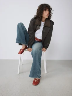 - Forever Comfort® Tie Up Round Toe Ballet Flats*Next New