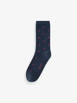 - Check and Heart Socks 2 Pack*Gant Sale