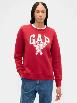 Rood - - Relaxed sweatshirt met logo*Gap New