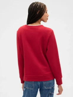 Rood - - Relaxed sweatshirt met logo*Gap New