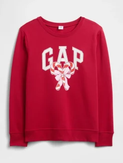 Rood - - Relaxed sweatshirt met logo*Gap New