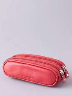 Rood - dubbele brillenkoker*Lakeland Leather Outlet