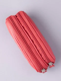 Rood - dubbele brillenkoker*Lakeland Leather Outlet