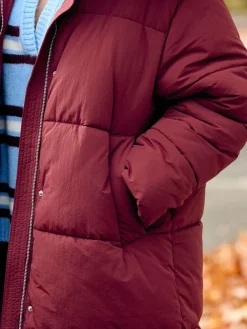 - Lange regenbestendige gewatteerde jas*Next