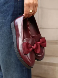 - Cathy loafers met plateauzool en grote strik*Linzi Hot