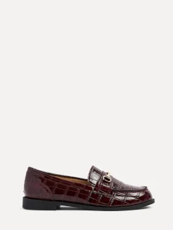 - Maison Croc Effect Loafers With Buckle Detail*Linzi Clearance