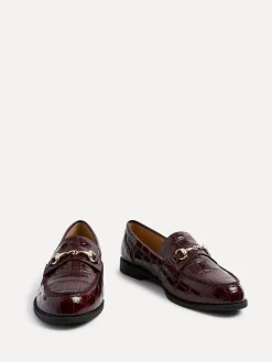 - Maison Croc Effect Loafers With Buckle Detail*Linzi Clearance