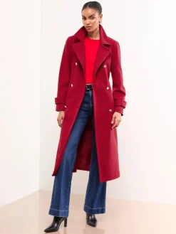 - - Maxi-jas met opstaande kraag*Lipsy Outlet