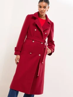 - - Maxi-jas met opstaande kraag*Lipsy Outlet