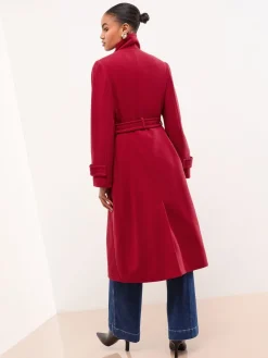 - - Maxi-jas met opstaande kraag*Lipsy Outlet