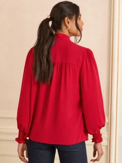 - blouse met lange mouwen en striksluiting*Love & Roses Sale