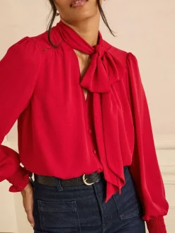 - blouse met lange mouwen en striksluiting*Love & Roses Sale