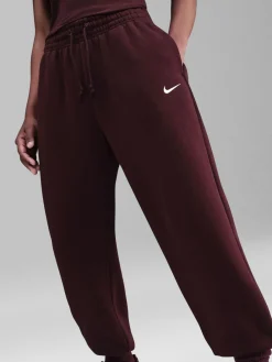 Rood - oversized Phoenix joggingbroek van fleece met hoge taille*Nike Hot