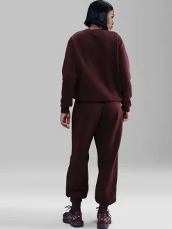 Rood - oversized Phoenix joggingbroek van fleece met hoge taille*Nike Hot