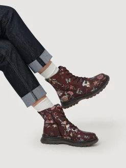 - Lace Up Floral Boots*Pavers Online