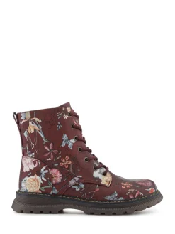 - Lace Up Floral Boots*Pavers Online