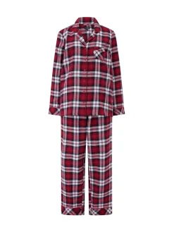 - geschenkset van behaaglijke geborsteld katoenen pyjama met ruit*Pour Moi New