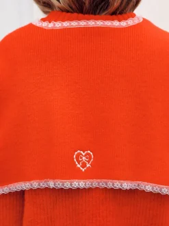 - Scarf Layer Lace Trim Knitted Jumper*Next Best