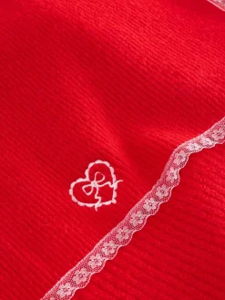 - Scarf Layer Lace Trim Knitted Jumper*Next Best