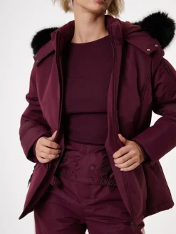 - - Gewatteerde ski-jas met riem*Threadbare Outlet