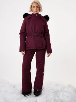 - - Gewatteerde ski-jas met riem*Threadbare Outlet