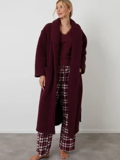 - Cosy Borg Dressing Gown*Threadbare Discount