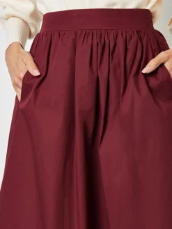 Rood - Midi rok met zakken*Threadbare Outlet